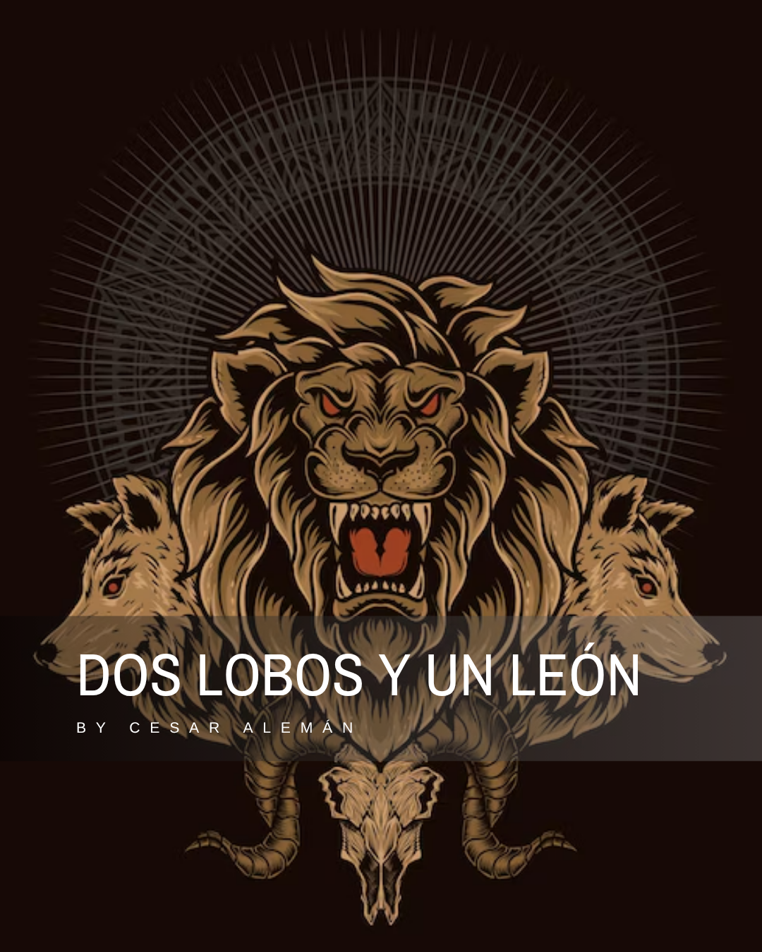 Dos lobos y 1 leon
